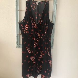 Sleeveless, v neck dress